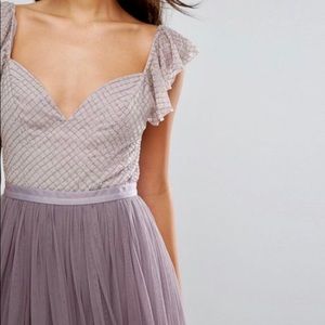 ISO Needle & Thread Swan Tulle Maxi Dress